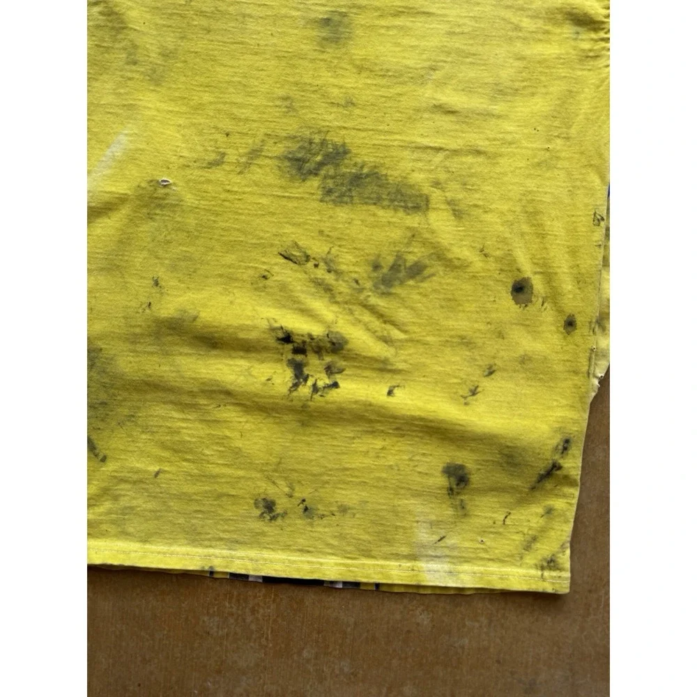 VTG 90s Answer Racewear Trashed Distressed Motocross All Over Print T-Shirt L